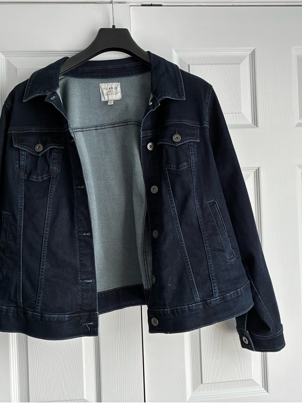 torrid Navy Blue Denim Trucker Jacket